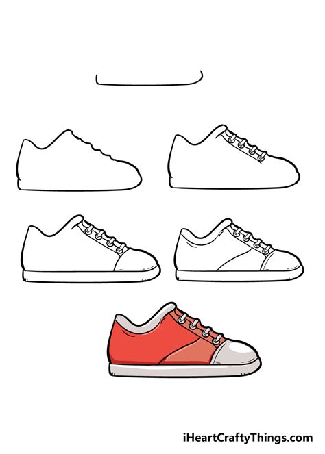 easy sneaker drawing.